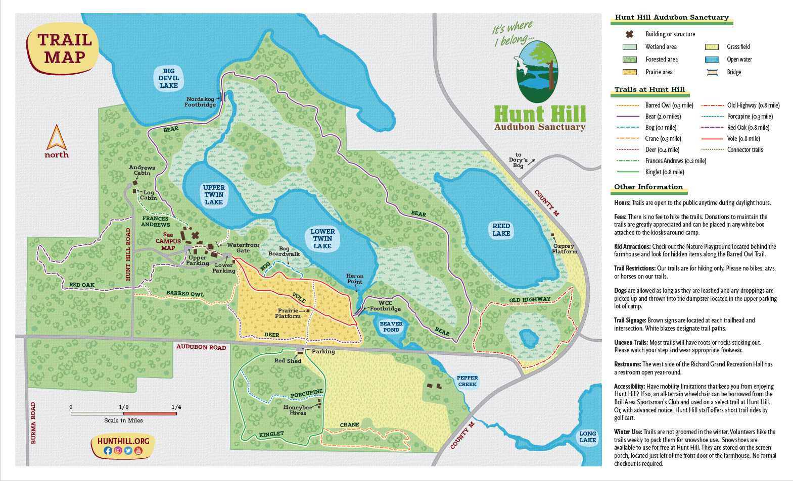 Hunt Hill Trail Map